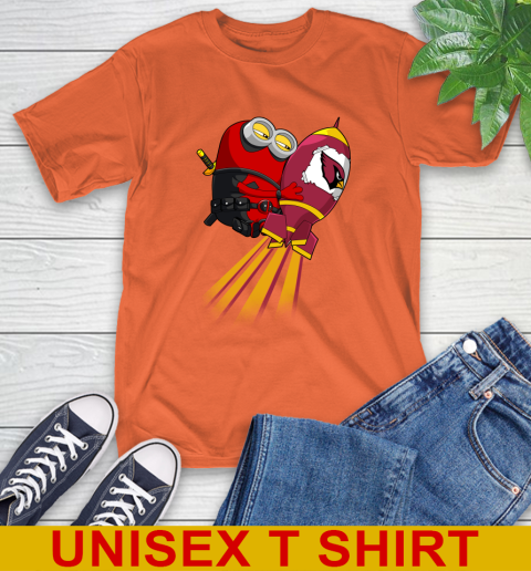 NFL Football Arizona Cardinals Deadpool Minion Marvel Shirt T-Shirt 4