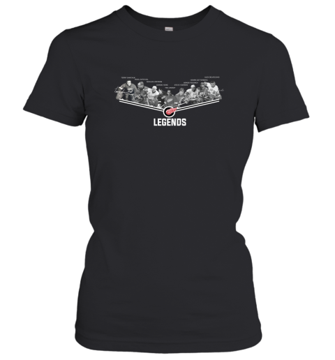 Detroit Red Wings Players Legends Women T-Shirt