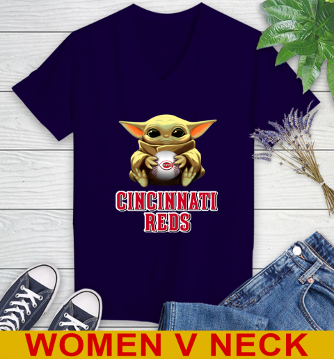 MLB Baseball Cincinnati Reds Star Wars Baby Yoda Shirt 80