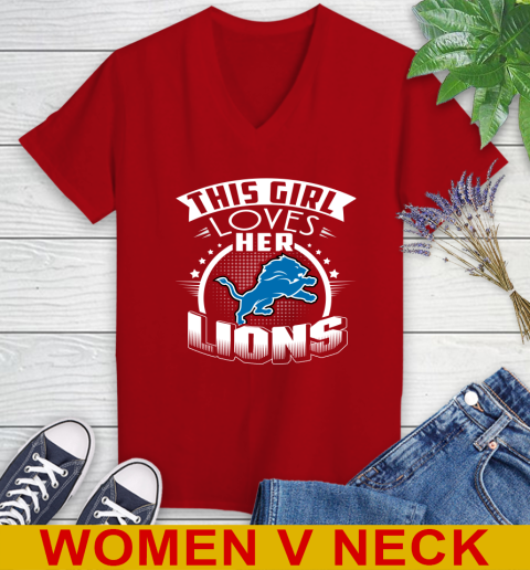 Detroit Lions NFL Football This Girl Loves Her Team 82