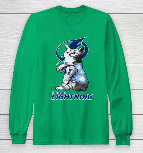 NHL My Cat Loves Tampa Bay Lightning Hockey Long Sleeve T-Shirt 4