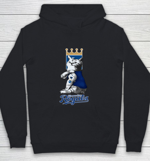 MLB Baseball My Cat Loves Kansas City Royals Youth Hoodie
