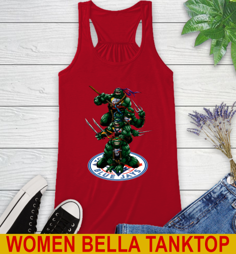 MLB Baseball Toronto Blue Jays Teenage Mutant Ninja Turtles Shirt Racerback Tank 6