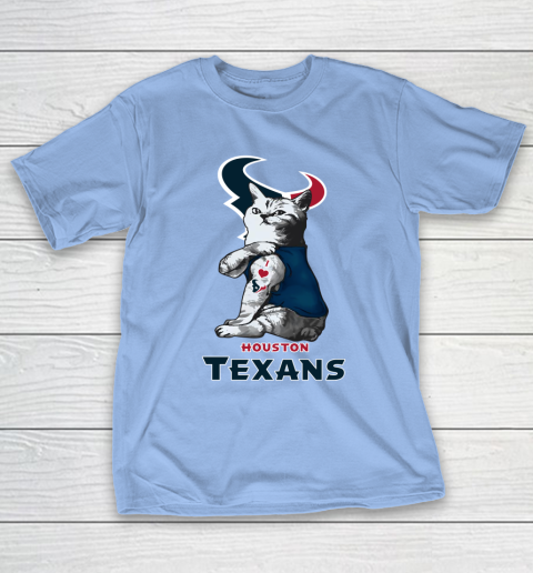 NFL Football My Cat Loves Houston Texans T-Shirt 10
