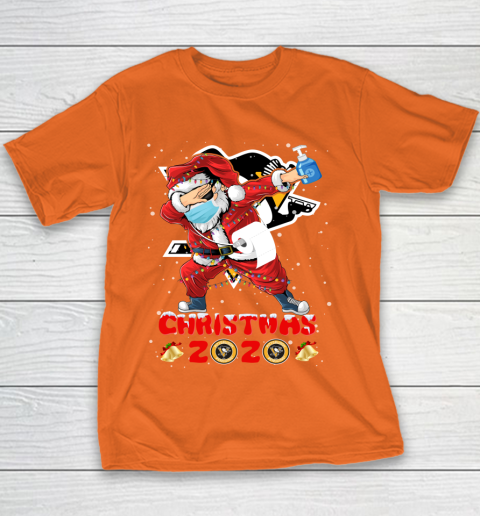 Pittsburgh Penguins Funny Santa Claus Dabbing Christmas 2020 NHL Youth T-Shirt 4