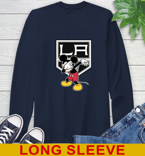 Los Angeles Kings NHL Hockey Dabbing Mickey Disney Sports Long Sleeve T-Shirt 4