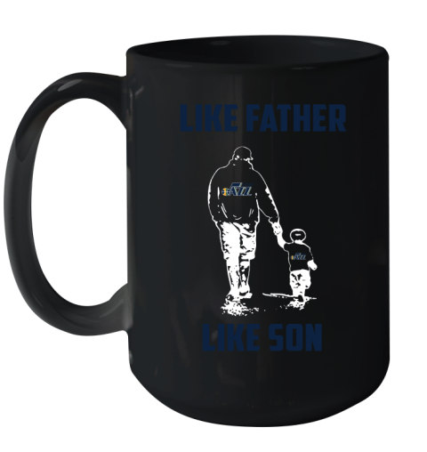 Utah Jazz NBA Basketball Like Father Like Son Sports Ceramic Mug 15oz