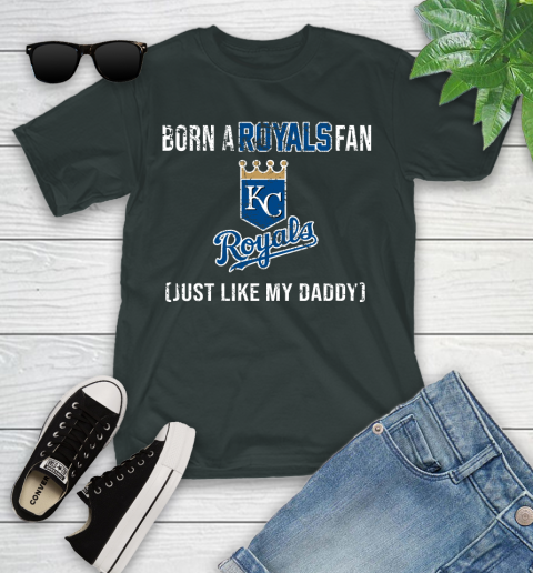 MLB Baseball Kansas City Royals Loyal Fan Just Like My Daddy Shirt Youth T-Shirt 5