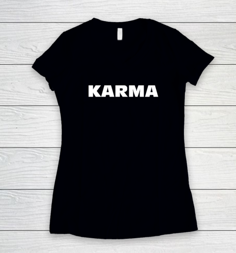 Karma Women's V-Neck T-Shirt