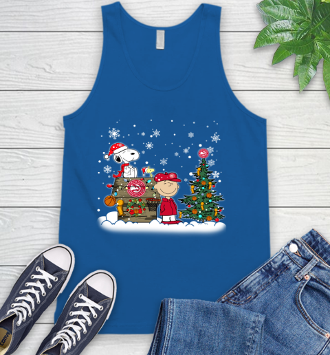 Atlanta Hawks NBA Basketball Christmas The Peanuts Movie Snoopy Tank Top 4