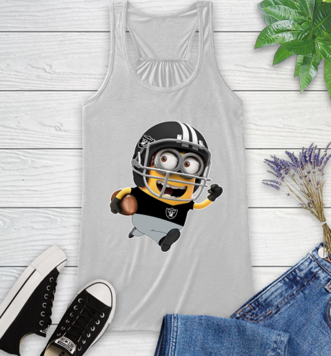 NFL Oakland Raiders Minions Disney Football Sports Racerback Tank