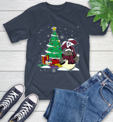 Colorado Avalanche NHL Hockey Cute Tonari No Totoro Christmas Sports T-Shirt 3