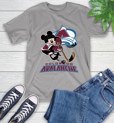 NHL Colorado Avalanche Mickey Mouse Disney Hockey T Shirt T-Shirt