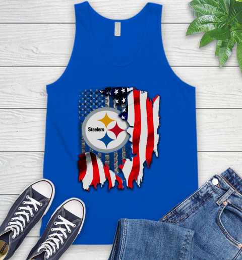 Pittsburgh Steelers NFL Football American Flag Tank Top 5 Pittsburgh Steelers NFL Football American Flag Tank Top - Image 5