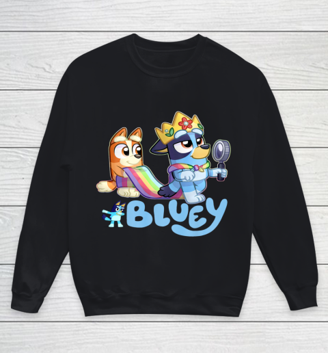Fathers Blueys Dad Mum Love Youth Sweatshirt