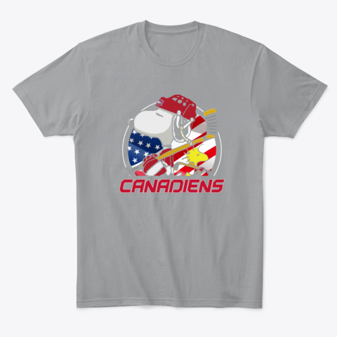 r3hx montreal canadienssnoopy and woodstock nhl classic t shirt 2 front sport grey