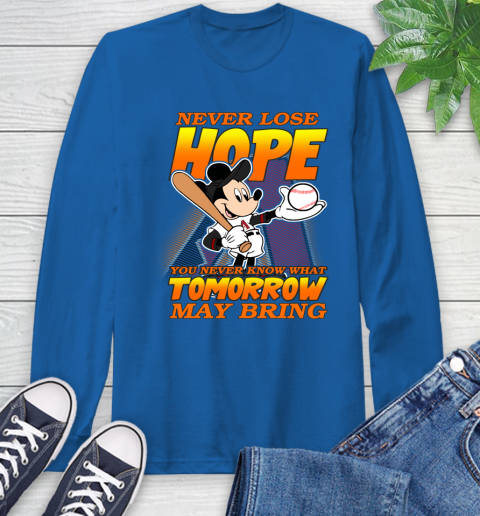 Arizona Diamondbacks MLB Baseball Mickey Disney Never Lose Hope Long Sleeve T-Shirt 10