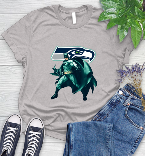 NFL Batman Football Sports Seattle Seahawks Women's T-Shirt 10