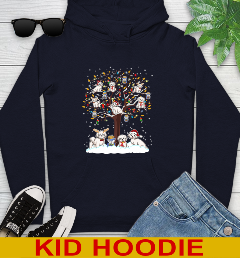 Maltese dog pet lover light christmas tree shirt 130