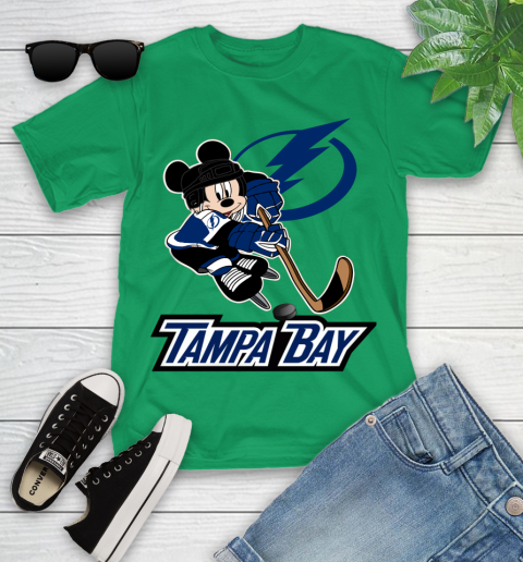 NHL Tampa Bay Lightning Mickey Mouse Disney Hockey T Shirt Youth T-Shirt 6