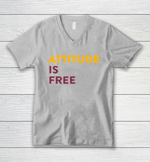Attitude Is Free V-Neck T-Shirt 3
