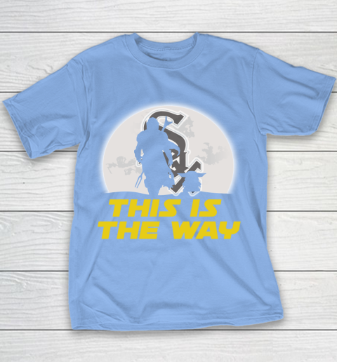 Chicago White Sox MLB Baseball Star Wars Yoda And Mandalorian This Is The Way Youth T-Shirt 8