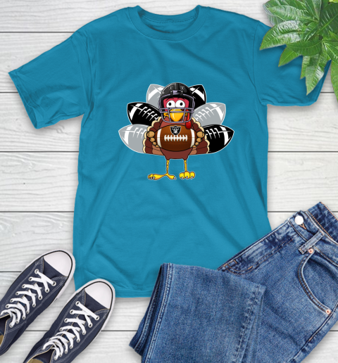 Oakland Raiders Turkey Thanksgiving Day T-Shirt 8