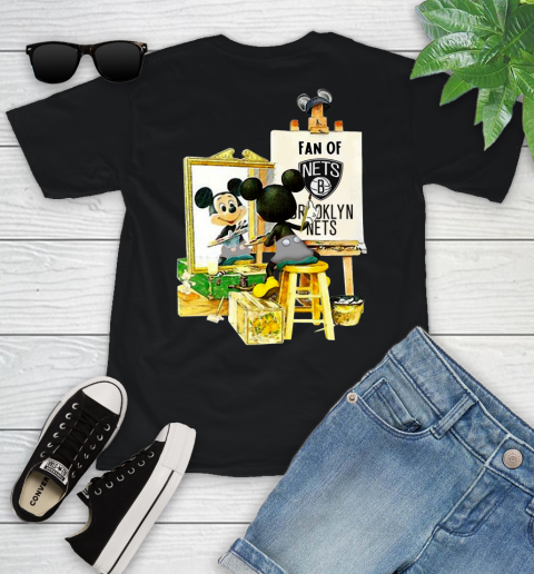 NBA Basketball Brooklyn Nets Mickey Drawing Shirt 94