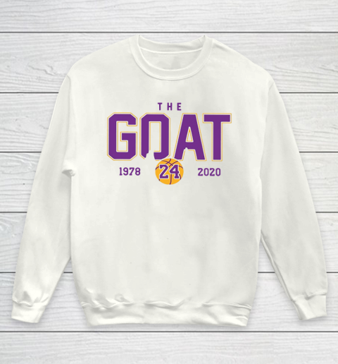 Kobe Bryant The Goat 1978 2020 Youth Sweatshirt
