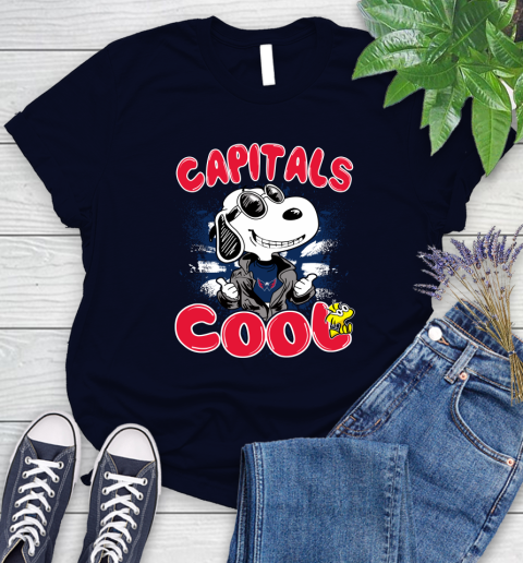 NHL Hockey Washington Capitals Cool Snoopy Shirt Women's T-Shirt 2