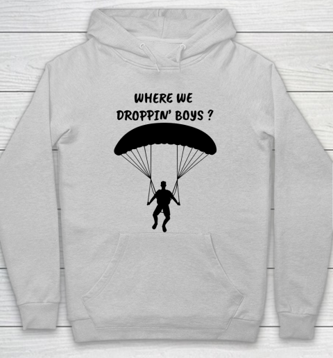 Fortnite Tshirt Where we droppin Boys Hoodie 4