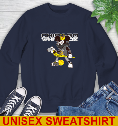Chicago White Sox MLB Baseball Mickey Peace Sign Sports Sweatshirt 3