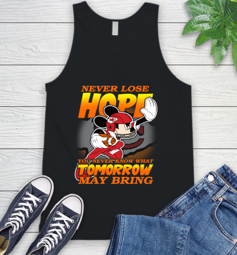 Kansas City Chiefs NFL Football Mickey Disney Never Lose Hope Tank Top