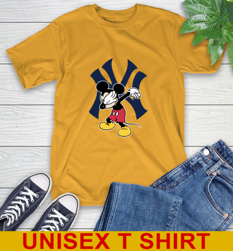 New York Yankees MLB Baseball Dabbing Mickey Disney Sports T-Shirt 3