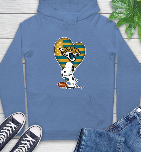 Jacksonville Jaguars NFL Football The Peanuts Movie Adorable Snoopy Hoodie 11