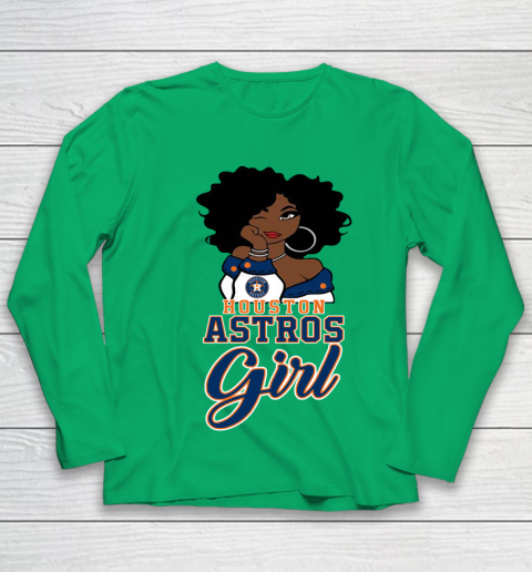 Houston Astross Girl MLB Youth Long Sleeve 6