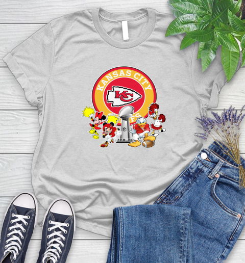 Kansas City Chiefs super bowl 2019 2020 mickey mouse minnie mouse donald duck daisy duck football shirt 90