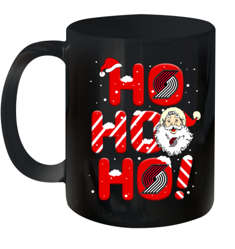 Portland Trail Blazers NBA Basketball Ho Ho Ho Santa Claus Merry Christmas Shirt Ceramic Mug 11oz