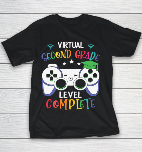 Back To School Shirt Virtual Second Grade level complete Youth T-Shirt