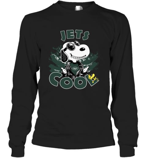 New York Jets Snoopy Joe Cool We're Awesome Long Sleeve T-Shirt