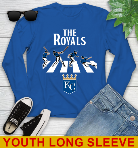 MLB Baseball Kansas City Royals The Beatles Rock Band Shirt Youth Long Sleeve 10