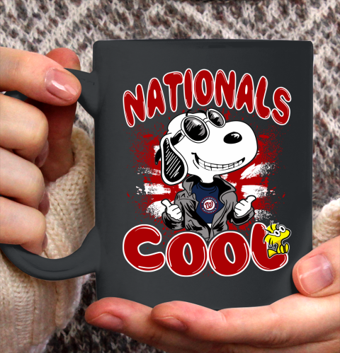 MLB Baseball Washington Nationals Cool Snoopy Shirt Ceramic Mug 11oz