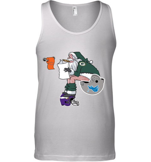 Santa Claus Green Bay Packers Shit On Other Teams Christmas Tank Top