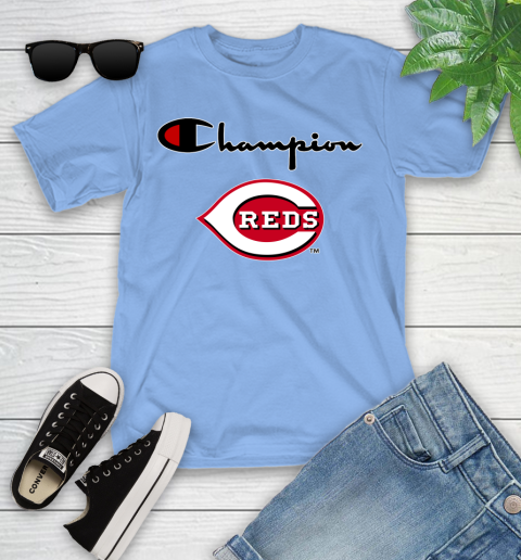 MLB Baseball Cincinnati Reds Champion Shirt Youth T-Shirt 10