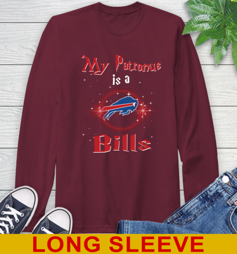 NFL Football Harry Potter My Patronus Is A Buffalo Bills Long Sleeve T-Shirt 7
