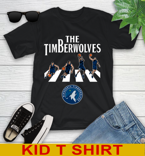 NBA Basketball Minnesota Timberwolves The Beatles Rock Band Shirt Youth T-Shirt