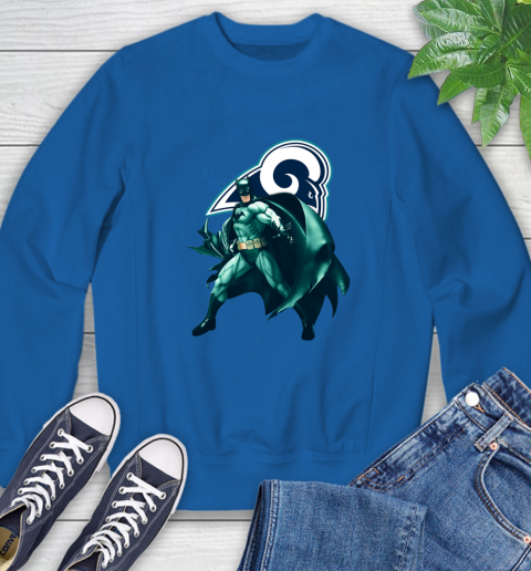 NFL Batman Football Sports Los Angeles Rams Sweatshirt 8