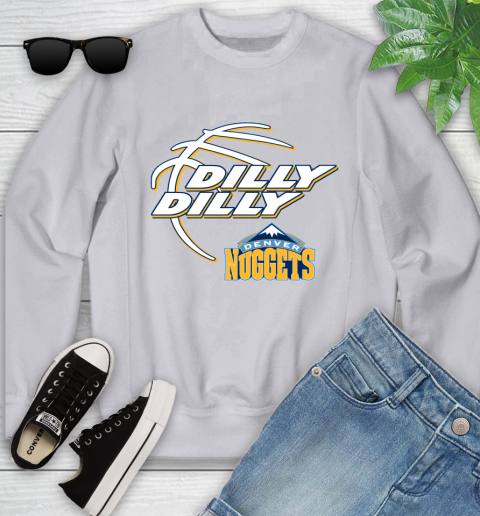 NBA Denver Nuggets Dilly Dilly Basketball Sports Youth Sweatshirt 4
