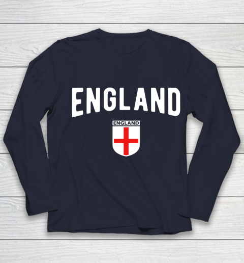 England Soccer Jersey 2021 2022 Football Team Youth Long Sleeve 2