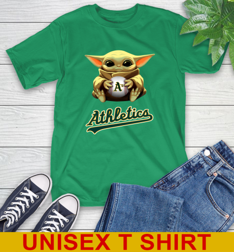 MLB Baseball Oakland Athletics Star Wars Baby Yoda Shirt 7